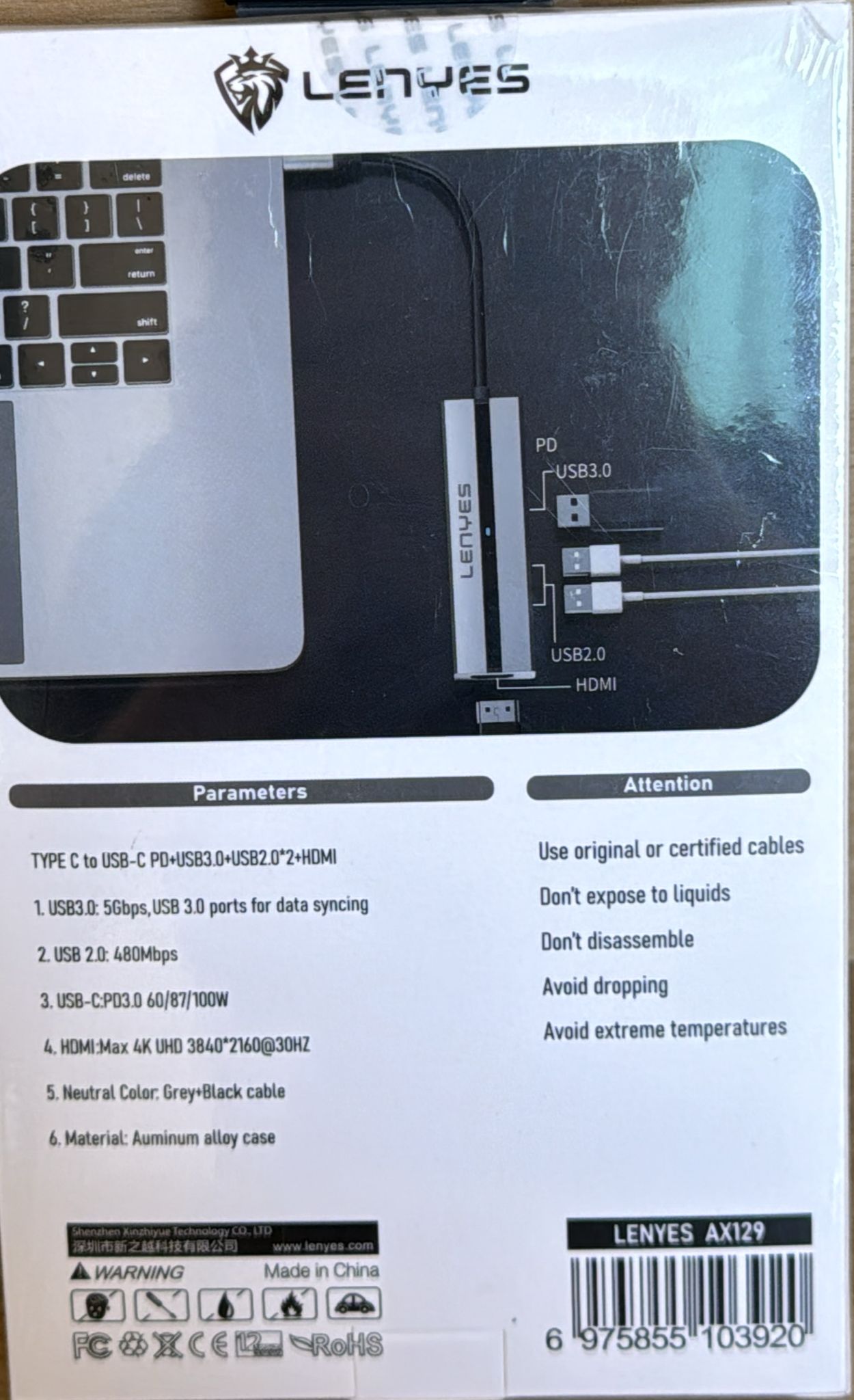 5 in 1 USB C from lenyes